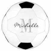 Persoonlijke op maat gemaakte naam monogram voetba voetbal (Voorkant)
