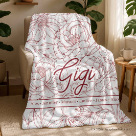 Persoonlijke Op maat gemaakte oma Fleece Deken