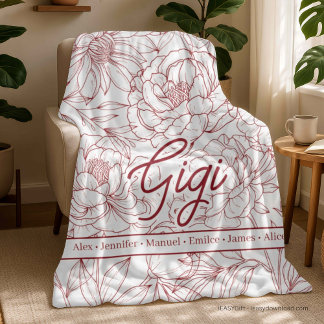 Persoonlijke Op maat gemaakte oma Fleece Deken