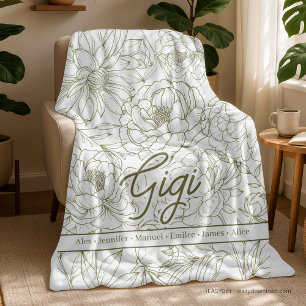 Persoonlijke Op Maat Gemaakte Oma Fleece Deken