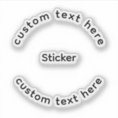 Persoonlijke op maat gemaakte stickers (Voorkant)