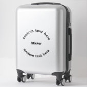 Persoonlijke op maat gemaakte stickers (Koffer)