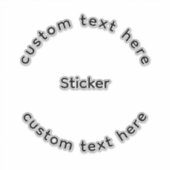 Persoonlijke op maat gemaakte stickers (Voorkant)