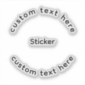 Persoonlijke op maat gemaakte stickers (Voorkant)
