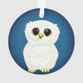 Persoonlijke op maat gemaakte uil vogel foto ornament (achterkant)