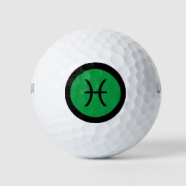 Persoonlijke op maat gemaakte Vissen-sterrenbeeld Golfballen