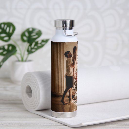 Persoonlijke op maat gemaakte waterfles (Yoga (Gedraaid)  )
