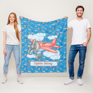 Persoonlijke Op Op En Weg Vliesdeken Fleece Deken
