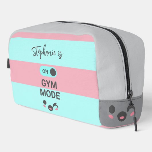 Persoonlijke Op Sportschool Modus Fun Cute Chic Toilettasje (Rechterhoek)
