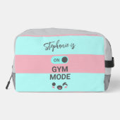 Persoonlijke Op Sportschool Modus Fun Cute Chic Toilettasje (Achterkant)