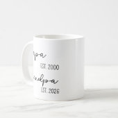Persoonlijke Opa Mok Geschenk voor Nieuwe Grootvad (Voorkant links)