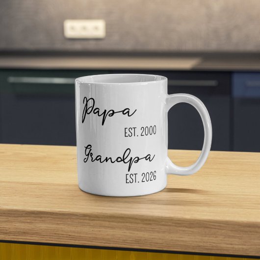 Persoonlijke Opa Mok Geschenk voor Nieuwe Grootvad