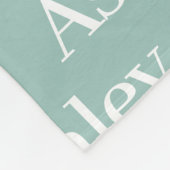 Persoonlijke Opal Herhaling Familienaam Fleece Deken (Hoek)