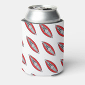 Persoonlijke opblaasbare rode kayak blikjeskoeler (Blikje Achterkant)