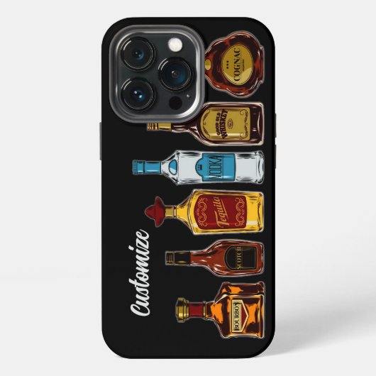 Persoonlijke Open Bar iPhone Hoesje (Achterkant)