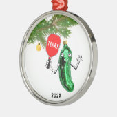 Persoonlijke ophaalbare Pickleball Metalen Ornament (Links)