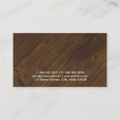 Persoonlijke opleiding (hout) visitekaartje (Achterkant)