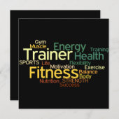 Persoonlijke opleidingsuitnodiging kaart (Voorkant / Achterkant)