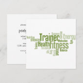 Persoonlijke opleidingsuitnodiging kaart (Voorkant / Achterkant)