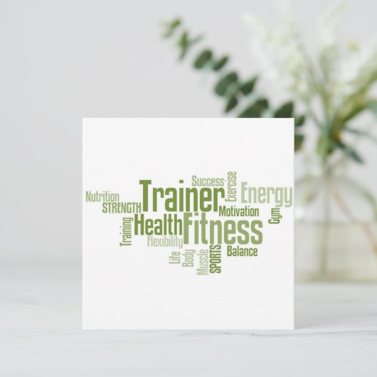 Persoonlijke opleidingsuitnodiging kaart (Staand voorkant)