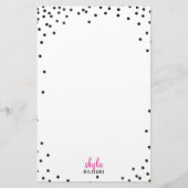 PERSOONLIJKE OPMERKING Leuke leuke polka dot confe Briefpapier (Voorkant)