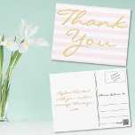 Persoonlijke opmerking Moderne elegante stripes Briefkaart<br><div class="desc">Creëer uw eigen aangepaste,  gepersonaliseerde,  moderne strepen elegant dank u briefkaart. Voer uw bericht in / opmerking van dank. Elegant bedankbriefje briefkaart voor gebruik op bruiloft,  huwelijksverjaardag,  verjaardag,  afstuderen,  vrijgezellenfeest,  baby shower,  feestdagen,  of een andere speciale gelegenheid gerelateerde mailings.</div>