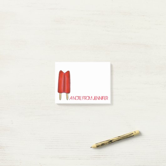 Persoonlijke opmerking Rood Twin Pop Popsiche Post-it® Notes (Op bureau)
