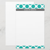 PERSOONLIJKE OPMERKING schattige grote polka dot v Briefpapier (Voorkant / Achterkant)