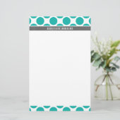 PERSOONLIJKE OPMERKING schattige grote polka dot v Briefpapier (Staand voorkant)