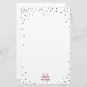 PERSOONLIJKE OPMERKING schattige leuke polka dot z Briefpapier (Voorkant / Achterkant)
