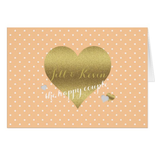 Persoonlijke opmerking van Bride & Co Peach & Whit (Voorkant Horizontaal)