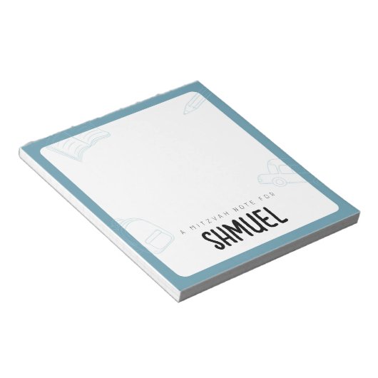 Persoonlijke opmerkingen van Mitzvah Notitieblok (Schuin)