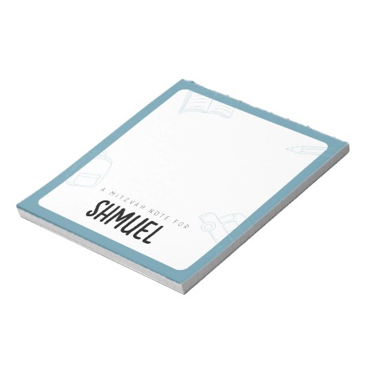 Persoonlijke opmerkingen van Mitzvah Notitieblok (Linkerzijde)