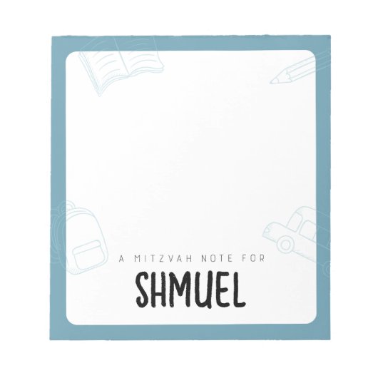 Persoonlijke opmerkingen van Mitzvah Notitieblok (Voorkant)