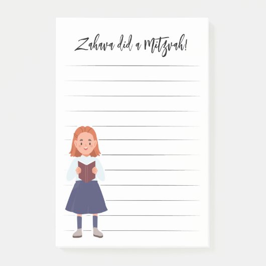 Persoonlijke opmerkingen van Mitzvah Post-it® Notes (Voorkant)