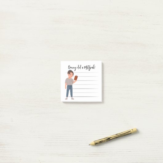Persoonlijke opmerkingen van Mitzvah Post-it® Notes (Op bureau)