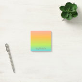 Persoonlijke opmerkingen van Ombre Pastel Rainbow Post-it® Notes (Kantoor)