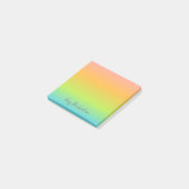 Persoonlijke opmerkingen van Ombre Pastel Rainbow Post-it® Notes (Schuin)