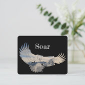 Persoonlijke opstijgende adelaar Hartelijk dank Bedankkaart (Staand voorkant)