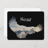 Persoonlijke opstijgende adelaar Hartelijk dank Bedankkaart (Voorkant / Achterkant)