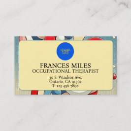 Persoonlijke opvallende artistieke compositie afsprakenkaartje