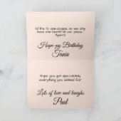 Persoonlijke orang-oetan grappige gemiste verjaard kaart (Binnen)