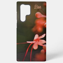 Persoonlijke Orange Flower Samsung Hoesje