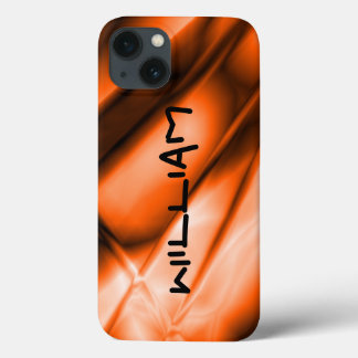 Persoonlijke oranje gekleurde iPhone stevige hoes