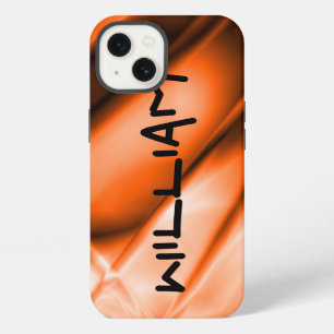 Persoonlijke oranje gekleurde iPhone stevige hoes 13 Hoesje