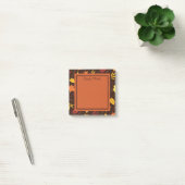 Persoonlijke oranje-gele-bruine herfstbladerenpost post-it® notes (Kantoor)