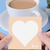 Persoonlijke Oranje Hart Post-Its Post-it® Notes