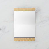 Persoonlijke oranje polka stip briefkaarten (Binnen)