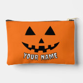 Persoonlijke Oranje Pompoen Halloween Uw Naam Etui (Achterkant)