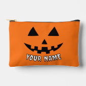 Persoonlijke Oranje Pompoen Halloween Uw Naam Etui (Voorkant)